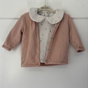 Petite Maison x Nono Collared long sleeve top and hooded jacket 9m